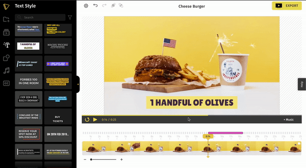 Typito Add Text to Video New- Add Stock media and text to video