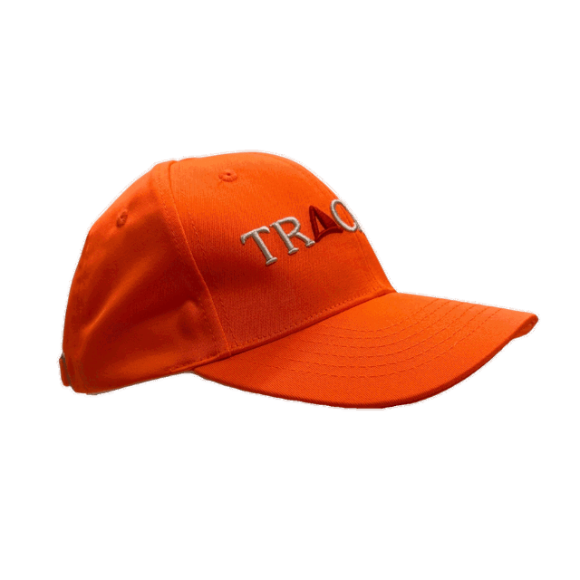 Orange cap with Tracker logo